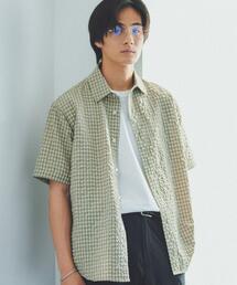 THE SHOP TK （ザ ショップ ティーケー ）の「サッカー ギンガムチェック 半袖シャツ 洗濯機OK（シャツ/ブラウス）」