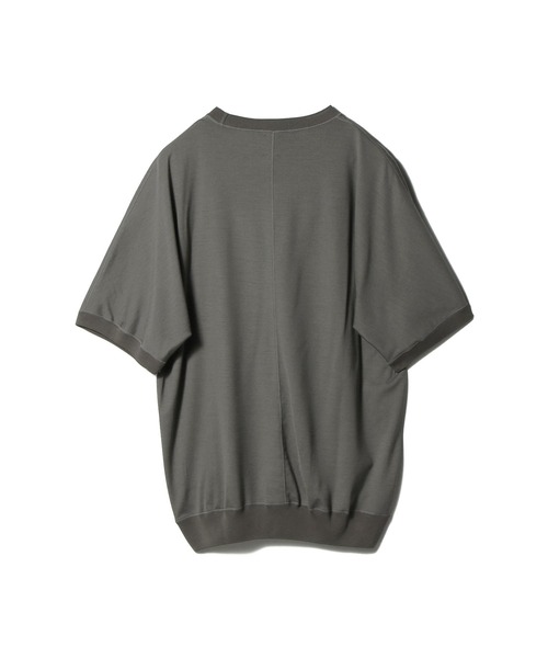 ESTNATION（エストネーション）の「GOOD PEOPLE GOOD STITCHING GOOD PRODUCT for ESTNATION / ショートスリーブ クルーニット（Tシャツ/カットソー・メンズ・ブラック/グレー・MEDIUM/LARGE）」の3枚目の写真