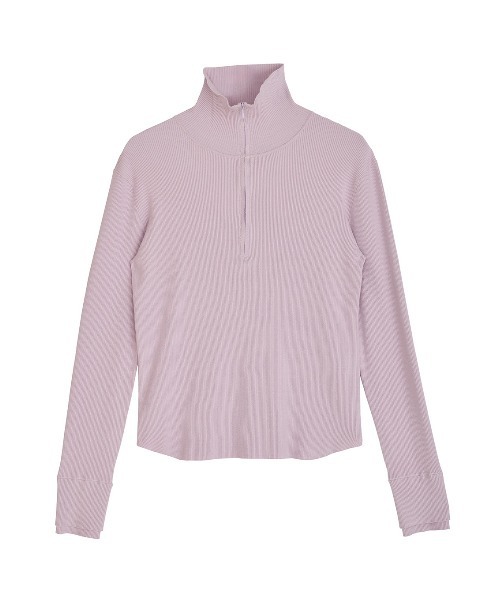 Ameri（アメリ）の「BEST TOUCH HALF ZIP KNIT TOP（ニット/セーター・レディース・オフホワイト/カーキ/ブラック/ピンク/レッド・FREE）」の21枚目の写真
