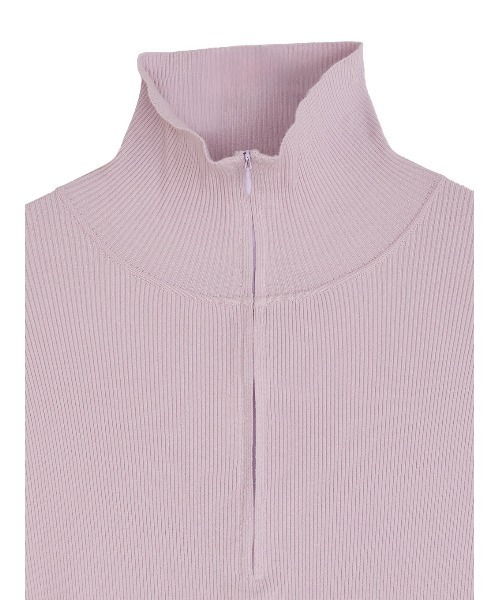 Ameri（アメリ）の「BEST TOUCH HALF ZIP KNIT TOP（ニット/セーター・レディース・オフホワイト/カーキ/ブラック/ピンク/レッド・FREE）」の22枚目の写真