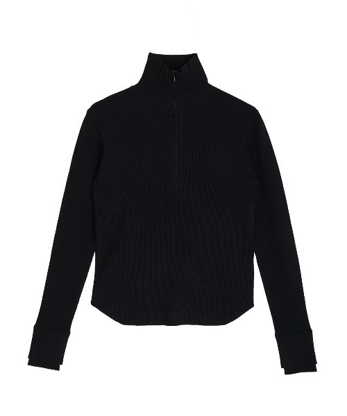 Ameri（アメリ）の「BEST TOUCH HALF ZIP KNIT TOP（ニット/セーター・レディース・オフホワイト/カーキ/ブラック/ピンク/レッド・FREE）」の18枚目の写真