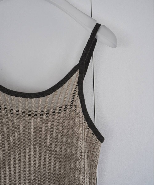 anuke（アンヌーク）の「anuke Piping Cami Onepiece（ワンピース・レディース・ベージュ/ネイビー・38/36）」の11枚目の写真