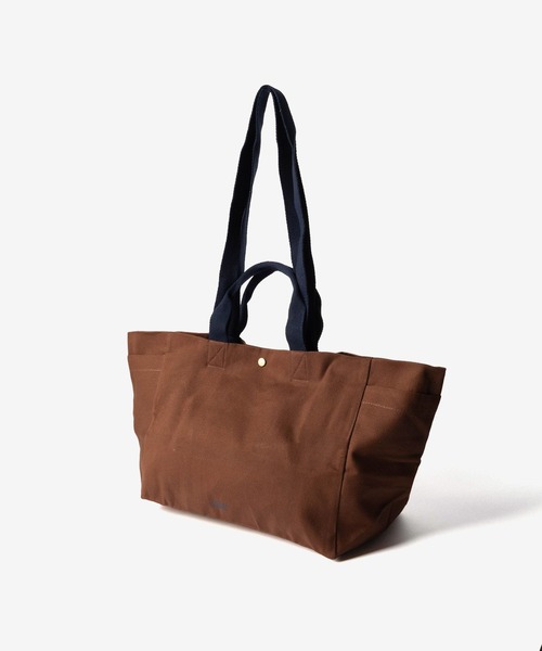 HAY(ヘイ)の「HAY / ヘイ Weekend Bag Organic Small オーガニックコットン 2WAY トートバッグ(トートバッグ・レディース・チョコ/ナチュラル・FREE)」の6枚目の写真