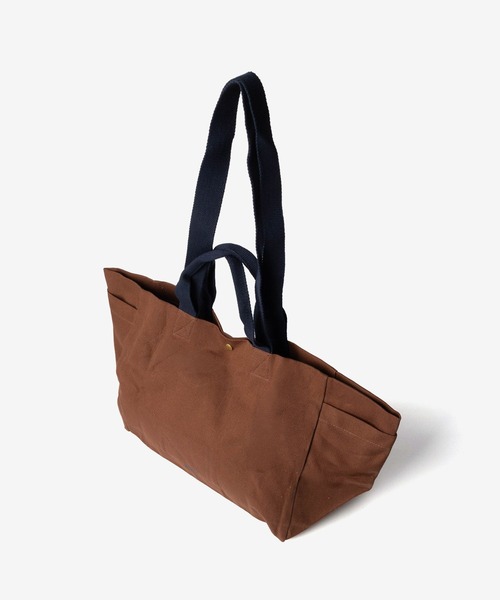 HAY(ヘイ)の「HAY / ヘイ Weekend Bag Organic Small オーガニックコットン 2WAY トートバッグ(トートバッグ・レディース・チョコ/ナチュラル・FREE)」の5枚目の写真