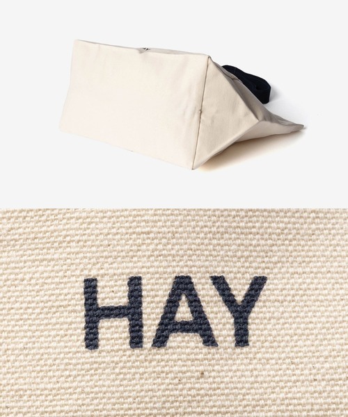 HAY(ヘイ)の「HAY / ヘイ Weekend Bag Organic Small オーガニックコットン 2WAY トートバッグ(トートバッグ・レディース・チョコ/ナチュラル・FREE)」の16枚目の写真