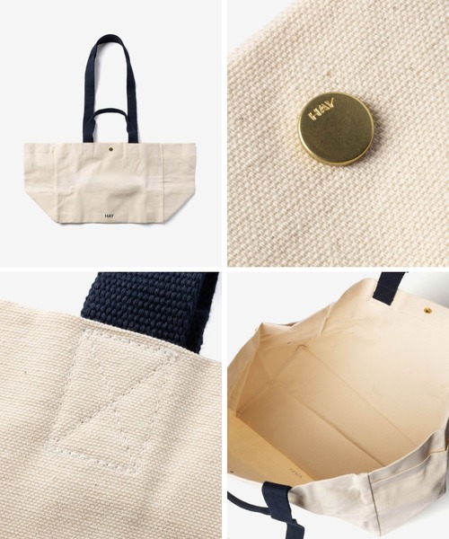 HAY(ヘイ)の「HAY / ヘイ Weekend Bag Organic Small オーガニックコットン 2WAY トートバッグ(トートバッグ・レディース・チョコ/ナチュラル・FREE)」の15枚目の写真