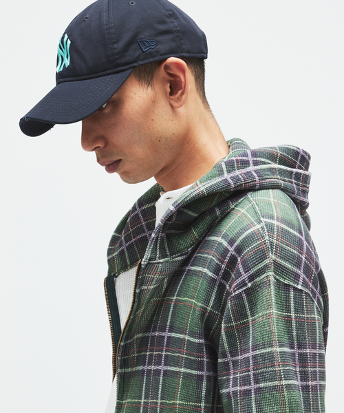 JOURNAL STANDARD（ジャーナルスタンダード）の「グランジ チェック ワッフル パーカー（パーカー・メンズ・グリーン/レッド・MEDIUM/LARGE）」の12枚目の写真
