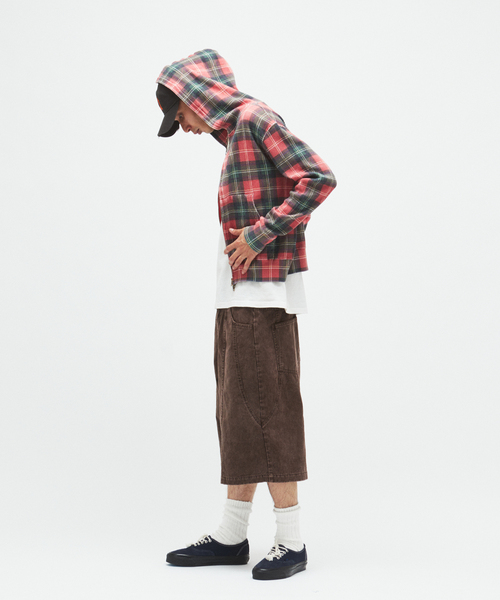 JOURNAL STANDARD（ジャーナルスタンダード）の「グランジ チェック ワッフル パーカー（パーカー・メンズ・グリーン/レッド・MEDIUM/LARGE）」の21枚目の写真