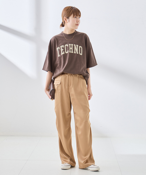 is-ness(イズネス)の「ISNESS MUSIC/イズネス ミュージック 別注 TECNO Tシャツ(Tシャツ/カットソー・レディース・ブラウン・SMALL)」の11枚目の写真