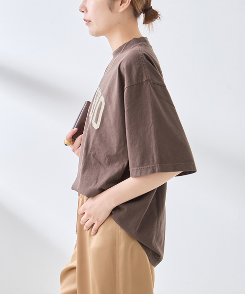 is-ness(イズネス)の「ISNESS MUSIC/イズネス ミュージック 別注 TECNO Tシャツ(Tシャツ/カットソー・レディース・ブラウン・SMALL)」の13枚目の写真