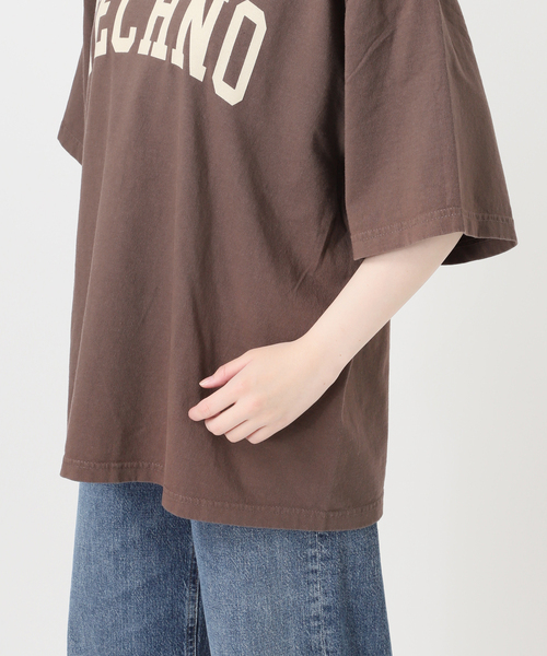 is-ness(イズネス)の「ISNESS MUSIC/イズネス ミュージック 別注 TECNO Tシャツ(Tシャツ/カットソー・レディース・ブラウン・SMALL)」の8枚目の写真