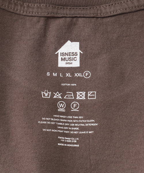 is-ness(イズネス)の「ISNESS MUSIC/イズネス ミュージック 別注 TECNO Tシャツ(Tシャツ/カットソー・レディース・ブラウン・SMALL)」の2枚目の写真
