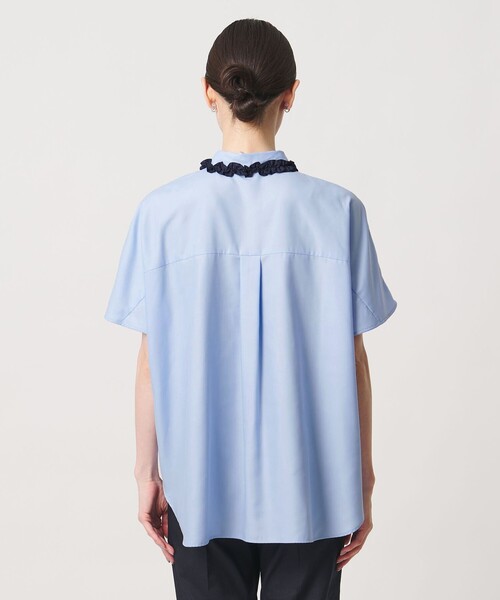 UNITED ARROWS(ユナイテッドアローズ)の「ミニフリル シャツ(シャツ/ブラウス・レディース・ネイビー/オフホワイト/その他7・FREE)」の15枚目の写真