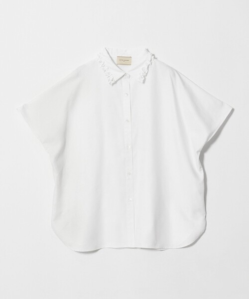 UNITED ARROWS(ユナイテッドアローズ)の「ミニフリル シャツ(シャツ/ブラウス・レディース・ネイビー/オフホワイト/その他7・FREE)」の16枚目の写真