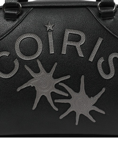 COIRIS(コイリス)の「◇COIRIS◇ブランド直輸入正規品/RODIC レザーパッチワーク ボウリングバッグ RODIC LEATHER PATCHWORK BOWLING BAG(ボストンバッグ・レディース・ブラック/レッド・FREE)」の3枚目の写真