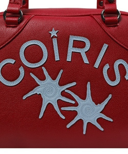 COIRIS(コイリス)の「◇COIRIS◇ブランド直輸入正規品/RODIC レザーパッチワーク ボウリングバッグ RODIC LEATHER PATCHWORK BOWLING BAG(ボストンバッグ・レディース・ブラック/レッド・FREE)」の6枚目の写真