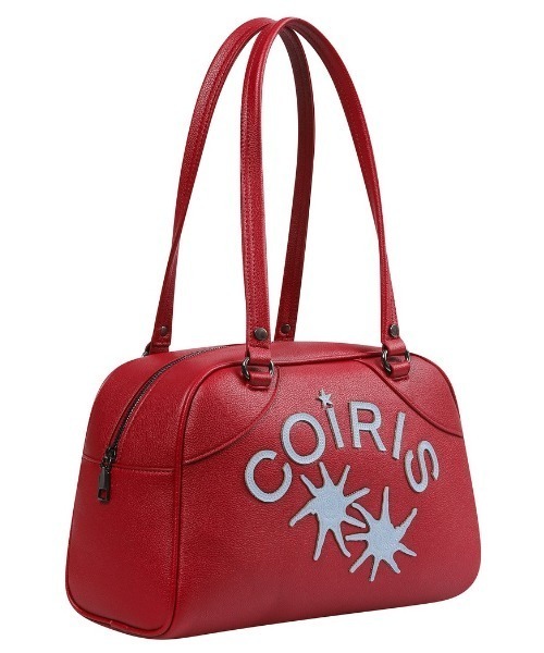 COIRIS(コイリス)の「◇COIRIS◇ブランド直輸入正規品/RODIC レザーパッチワーク ボウリングバッグ RODIC LEATHER PATCHWORK BOWLING BAG(ボストンバッグ・レディース・ブラック/レッド・FREE)」の9枚目の写真