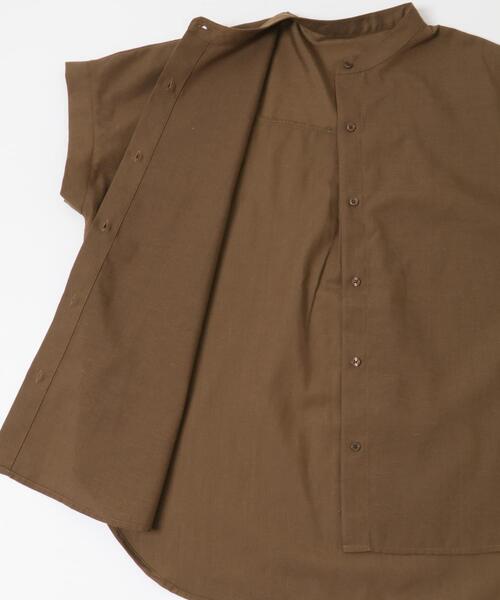 ITEMS URBANRESEARCH(アイテムズ アーバンリサーチ)の「『イージーケア』リネン混フレンチシャツ(シャツ/ブラウス・レディース・ブラウン/ベージュ/ストライプ・FREE)」の12枚目の写真