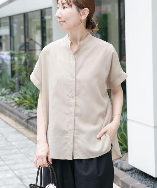 ITEMS URBANRESEARCH(アイテムズ アーバンリサーチ)の「『イージーケア』リネン混フレンチシャツ(シャツ/ブラウス・レディース・ブラウン/ベージュ/ストライプ・FREE)」の17枚目の写真