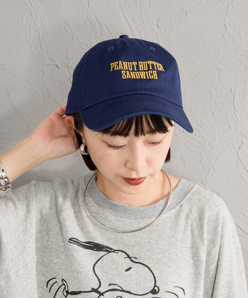 THE SHINZONE（ザ　シンゾーン）の「[THE SHINZONE/ザ シンゾーン] PEANUTS ロゴ刺繍キャップ（キャップ・レディース・ブラウン/ネイビー・0）」の11枚目の写真