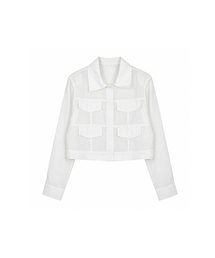 Sheer Summer Crop Jacket (4colors)