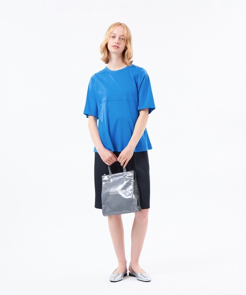 MACKINTOSH PHILOSOPHY(マッキントッシュ フィロソフィー)の「ドライツイルツータックハーフパンツ(その他パンツ・レディース・オフホワイト/ブラウン系その他4/ダークネイビー・38)」の5枚目の写真