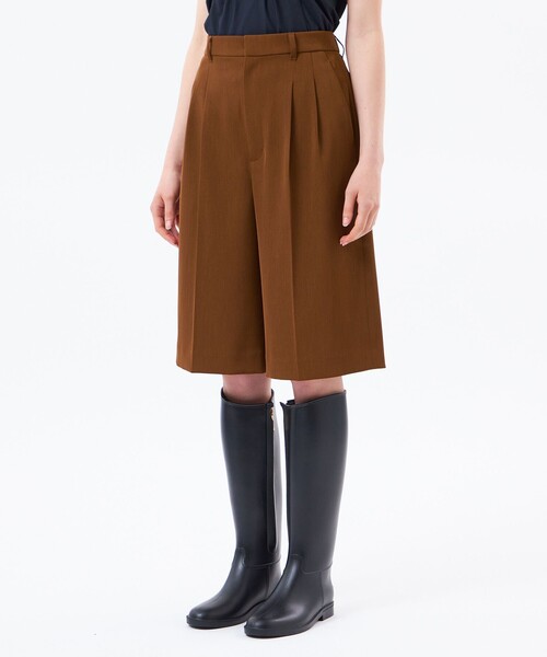 MACKINTOSH PHILOSOPHY(マッキントッシュ フィロソフィー)の「ドライツイルツータックハーフパンツ(その他パンツ・レディース・オフホワイト/ブラウン系その他4/ダークネイビー・38)」の9枚目の写真