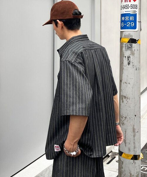 CIAOPANIC(チャオパニック)の「ストライプデニムシャツ(シャツ/ブラウス・メンズ・ブラック/インディゴブルー・LARGE/MEDIUM)」の15枚目の写真