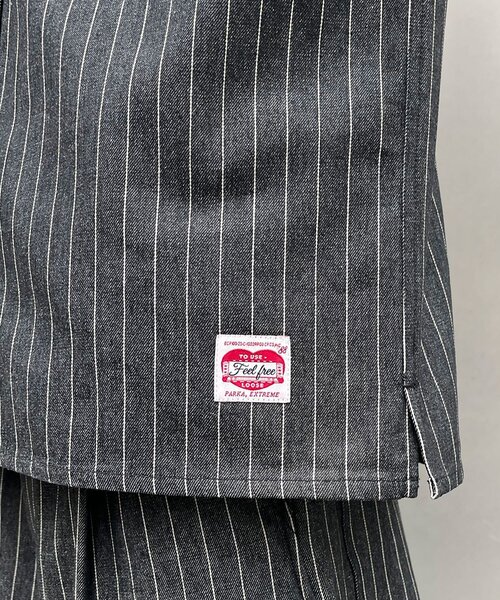 CIAOPANIC(チャオパニック)の「ストライプデニムシャツ(シャツ/ブラウス・メンズ・ブラック/インディゴブルー・LARGE/MEDIUM)」の12枚目の写真