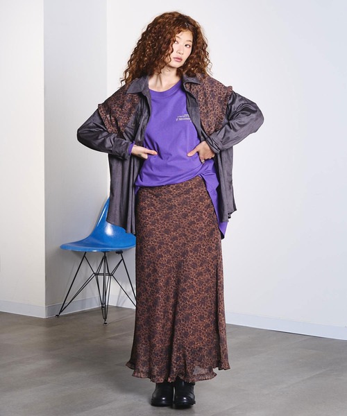 ROSE BUD(ローズバッド)の「FAUX SUEDE SHIRT(シャツ/ブラウス・レディース・パープル/ブラウン/チャコール・ONE SIZE)」の21枚目の写真