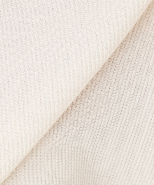 HANES(ヘインズ)の「HANES/ヘインズ SLOBE別注 ヘンリーネックワッフル ロンTEE(Tシャツ/カットソー・レディース・レッド/チャコールグレー/アイボリー・FREE)」の18枚目の写真