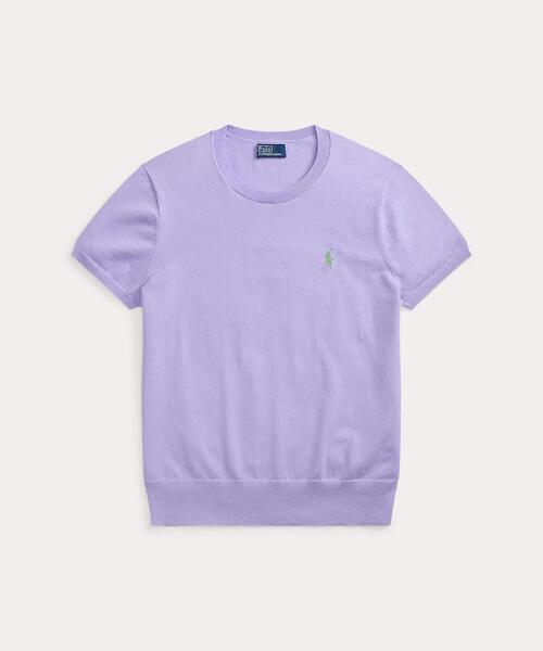 POLO RALPH LAUREN(ポロ ラルフ ローレン)の「ショートスリーブ クルーネック セーター(ニット/セーター・レディース・パープル・S/M/XS/L)」の2枚目の写真