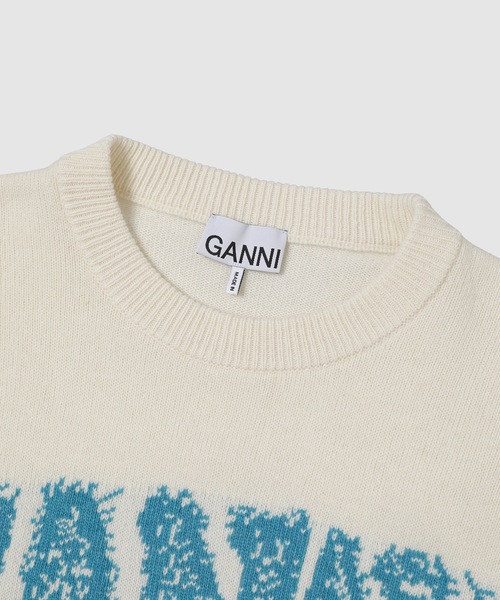 GANNI(ガニー)の「Oversized Graphic Wool Mix Sweater(ニット/セーター・レディース・その他1・M/S)」の3枚目の写真