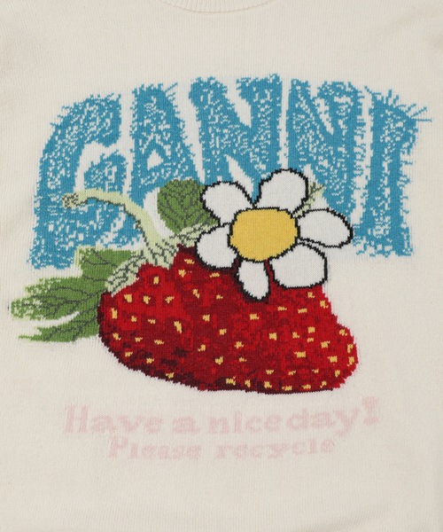GANNI(ガニー)の「Oversized Graphic Wool Mix Sweater(ニット/セーター・レディース・その他1・M/S)」の4枚目の写真