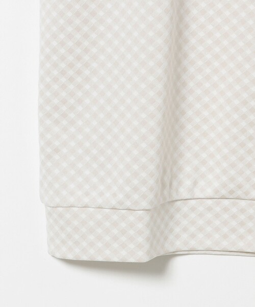 BEAMS GOLF(ビームスゴルフ)の「〈WOMEN〉PURPLE LABEL / スフィダンテ バイアスチェック モックネックシャツ(スウェット・レディース・ホワイト系その他5/グリーン/サックスブルー・S/M/L)」の15枚目の写真