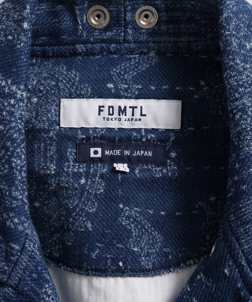 L.H.P(エルエイチピー)の「FDMTL/ファンダメンタル/JACQUARD PAISLEY RIDERS JKT 3YR WASH(ライダースジャケット・メンズ・インディゴブルー・3/2/1/4)」の4枚目の写真