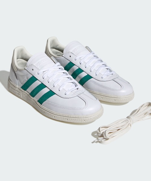 adidas(アディダス)の「ハンドボール スペツィアル / HANDBALL SPEZIAL for UABAN RESERCH DOORS / アディダスオリジナルス adidas Originals(スニーカー・メンズ・ホワイト×グリーン・22.0cm/22.5cm/23.0cm/23.5cm/24.0cm/24.5cm/25.0cm/25.5cm/26.0cm/26.5cm/27.0cm/27.5cm/28.0cm/28.5cm/29.0cm)」の2枚目の写真