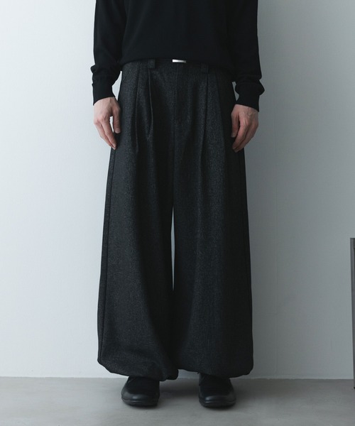 remer(リメール)の「remer 26秋冬新作 - loose faded wide PT / 掠れ織りワイドパンツ(その他パンツ・メンズ・ネイビー/ブラック・X-SMALL/LARGE/MEDIUM/SMALL)」の16枚目の写真