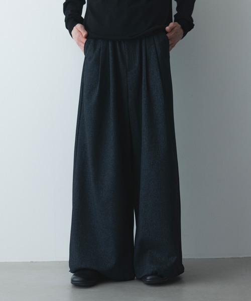 remer(リメール)の「remer 26秋冬新作 - loose faded wide PT / 掠れ織りワイドパンツ(その他パンツ・メンズ・ネイビー/ブラック・X-SMALL/LARGE/MEDIUM/SMALL)」の12枚目の写真
