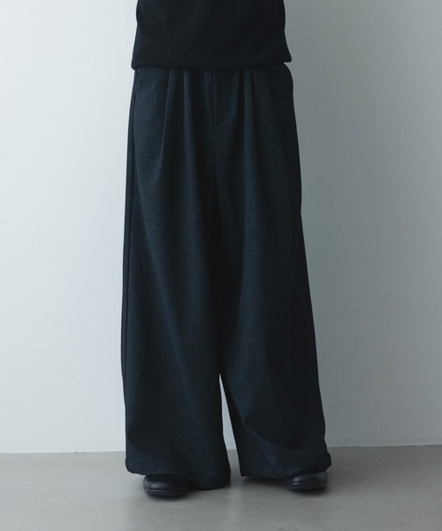 remer(リメール)の「remer 26秋冬新作 - loose faded wide PT / 掠れ織りワイドパンツ(その他パンツ・メンズ・ネイビー/ブラック・X-SMALL/LARGE/MEDIUM/SMALL)」の15枚目の写真