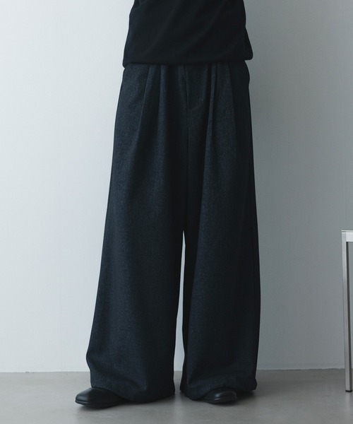 remer(リメール)の「remer 26秋冬新作 - loose faded wide PT / 掠れ織りワイドパンツ(その他パンツ・メンズ・ネイビー/ブラック・X-SMALL/LARGE/MEDIUM/SMALL)」の10枚目の写真