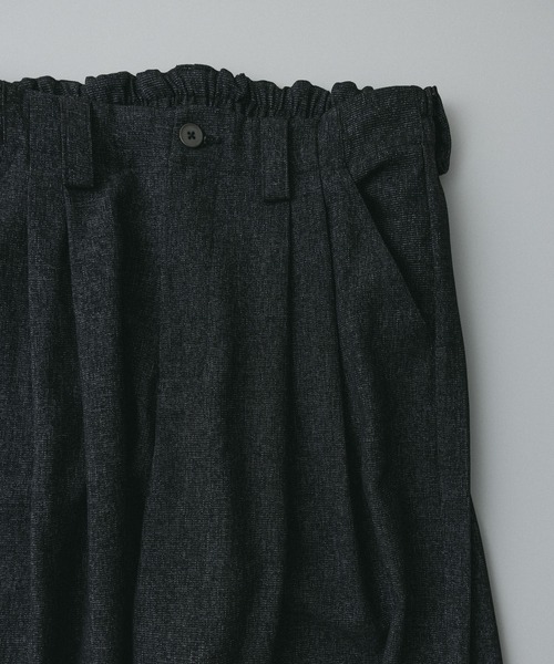 remer(リメール)の「remer 26秋冬新作 - loose faded wide PT / 掠れ織りワイドパンツ(その他パンツ・メンズ・ネイビー/ブラック・X-SMALL/LARGE/MEDIUM/SMALL)」の5枚目の写真