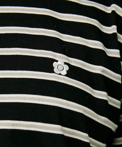 MARY QUANT(マリークワント)の「MARY QUANT × PUBLUX/マリークワント 裾レース ドッキング ボーダー ロングスリーブ Tシャツ 限定展開(Tシャツ/カットソー・レディース・オフホワイト/ブラック/ワインレッド・フリ-)」の12枚目の写真