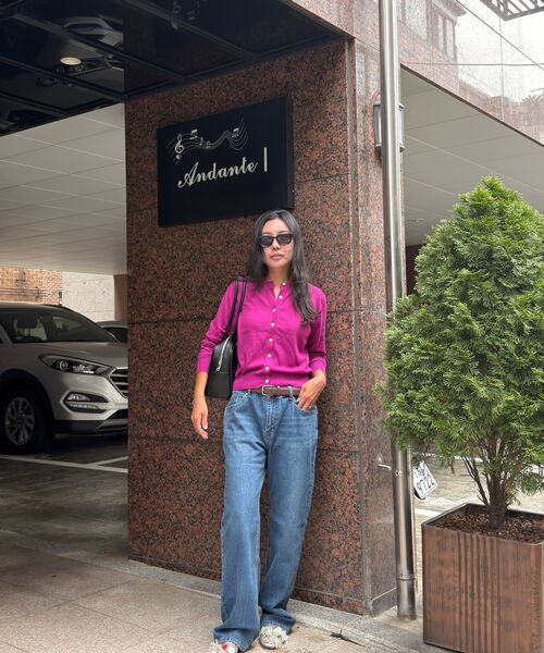 MUSINSA STANDARD WOMAN（ムシンサスタンダードウーマン）の「ウィメンズエッセンシャルルーズストレートデニムパンツ[ミディアムインディゴ]（デニムパンツ・レディース・その他・24/25/26/27/28/29/30/23/32）」の10枚目の写真