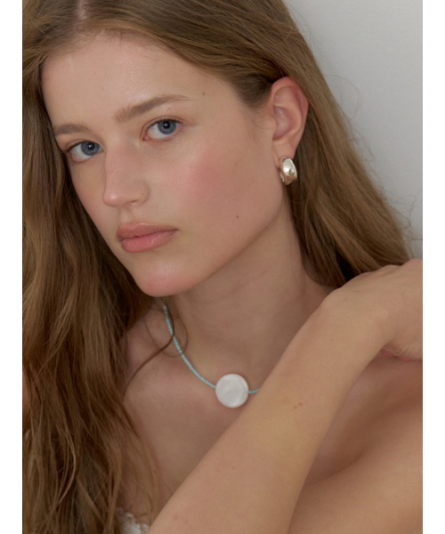 LOVE ME MONSTER（ラブミーモンスター）の「Bold Rough Earrings (L262MER050)（ピアス（両耳用）・レディース・シルバー/ゴールド・FREE）」の5枚目の写真
