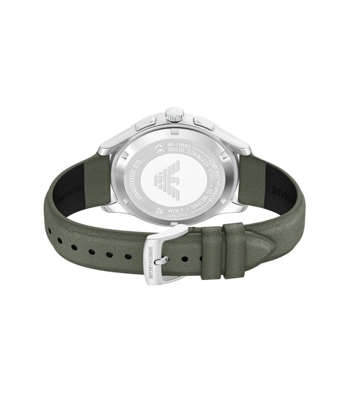 EMPORIO ARMANI（エンポリオアルマーニ）の「エンポリオ・アルマーニ 腕時計 メンズ アナログ レザー AR11801（アナログ腕時計・メンズ・グリーン・FREE）」の3枚目の写真