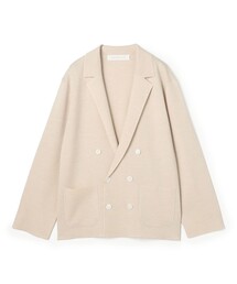ウーステッドウールミラノリブ ダブルブレストジャケット