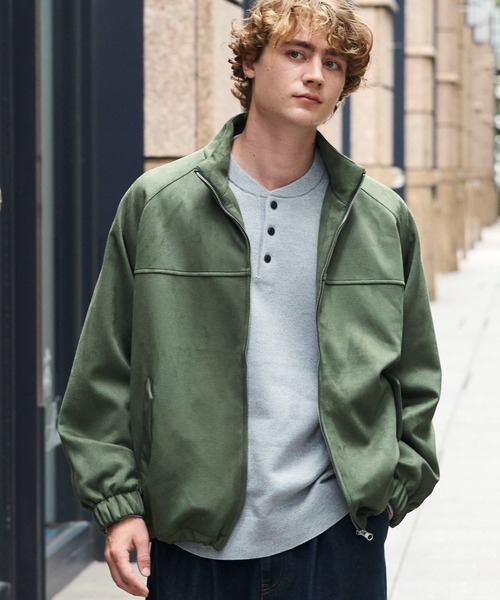 HECT】Box Silhouette Drawcord Stand Zip Blouson / ボックス