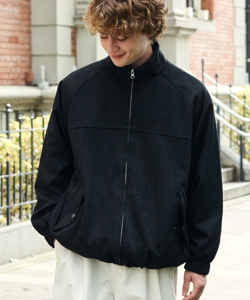 HECT】Box Silhouette Drawcord Stand Zip Blouson / ボックス