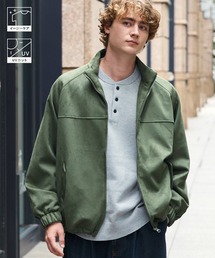 HECT（ヘクト）の「【HECT】Box Silhouette Drawcord Stand Zip Blouson   フェード ボックスシルエット ドローコード スタンドジップブルゾン（ブルゾン）」